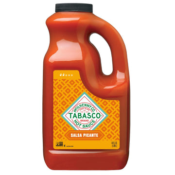 TABASCO Brand Salsa Picante, Vibrant & Mild Hot Sauce, Bulk Plastic Jug, Thicker Mexican Style with Authentic Peppers, Garlic & 