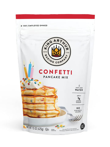 King Arthur Confetti Pancake Mix Just Add Water, Sourced Non-Gmo, Certified Kosher, 15 Oz (Pack Of 1)