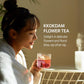 Kkokdam Fancy Korean Tea Gift Set – Enhanced Flower Tea Stick Variety Pack With Tray - 5 Loose Leaf Blooming Flower Teas