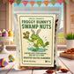 Gears Out Uncle Frank’s Froggy Bunny’s Swamp Nuts, 8oz Roasted Almonds, Funny Easter Gag Gift for mature-themeds, Made in USA