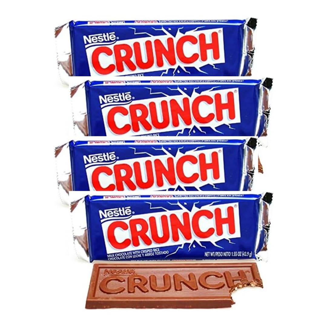 Classic Full Size Candy & Candy Bar Gift Packs By Lyza's Sweets & Treats (Pack of 4, Crunch Bar)