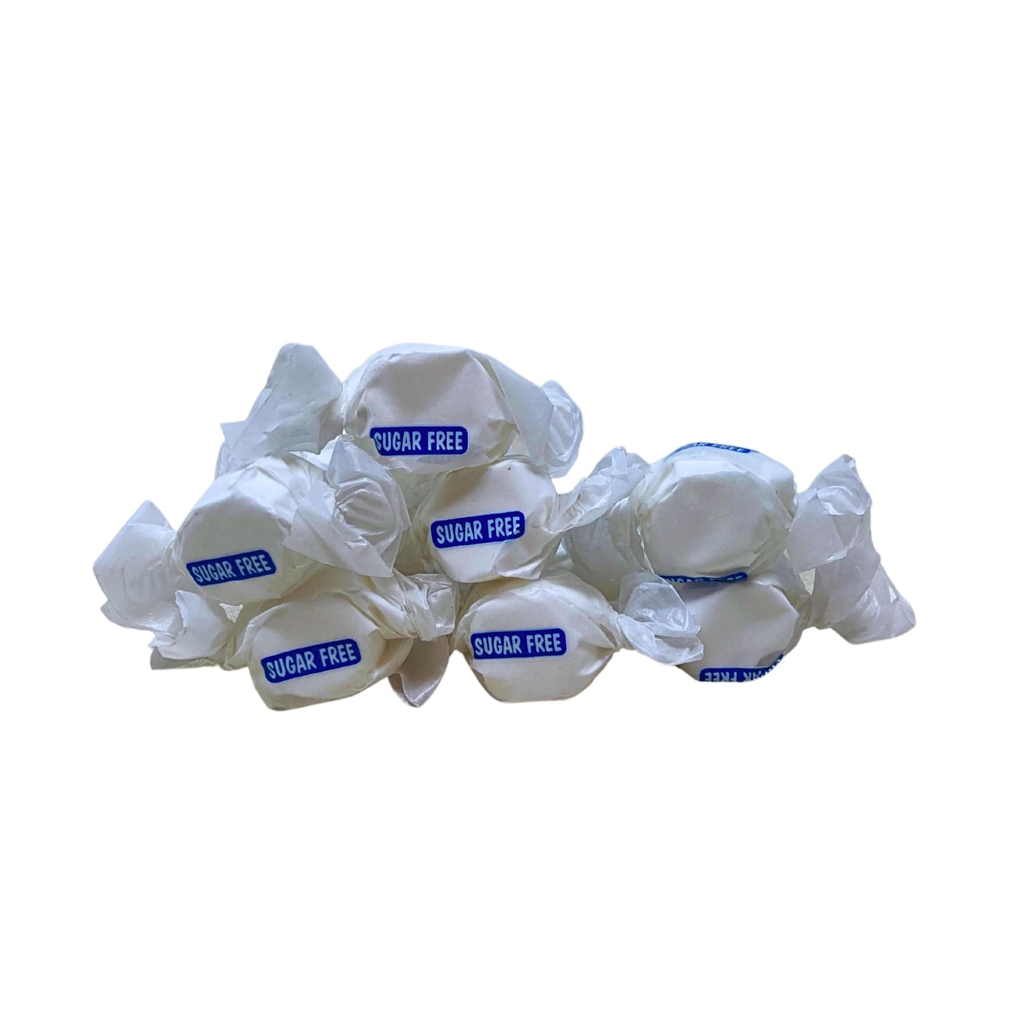 Sugar Free Vanilla Salt Water Taffy - 1Lb (16Oz) Bulk Bag Individually Wrapped Soft & Chewy Nut Free, Gluten Free, Diabetic & Keto Friendly Gourmet Candy For Taffy Lovers
