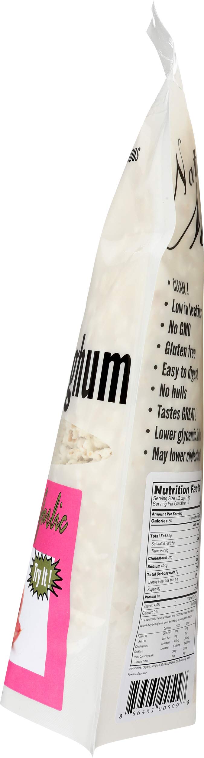 NATURE NATES Rosemary Garlic Popped Sorghum, 5 OZ