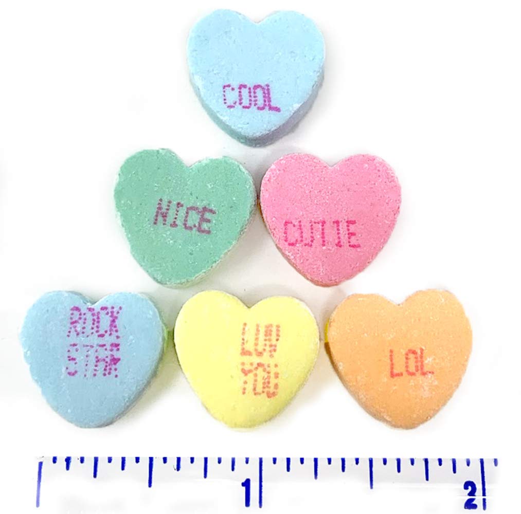 Sweetgourmet Sweet & Sour Conversation Hearts | Valentines Candy | 1 Pound