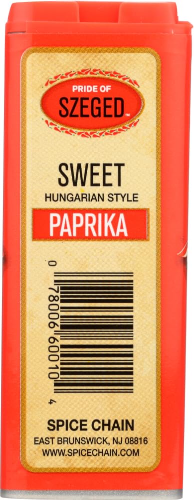 Szeged Seasoning Sweet Paprika-4 Ounce Containers, Case Of 6