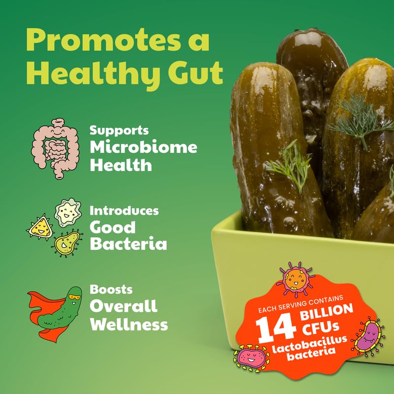 Olive My Pickle Fermented Dill Pickles - 96 Ounces | 3 Pack Bundle Of Probiotic Pickles Kosher Dill And Brine With Digestive Enz