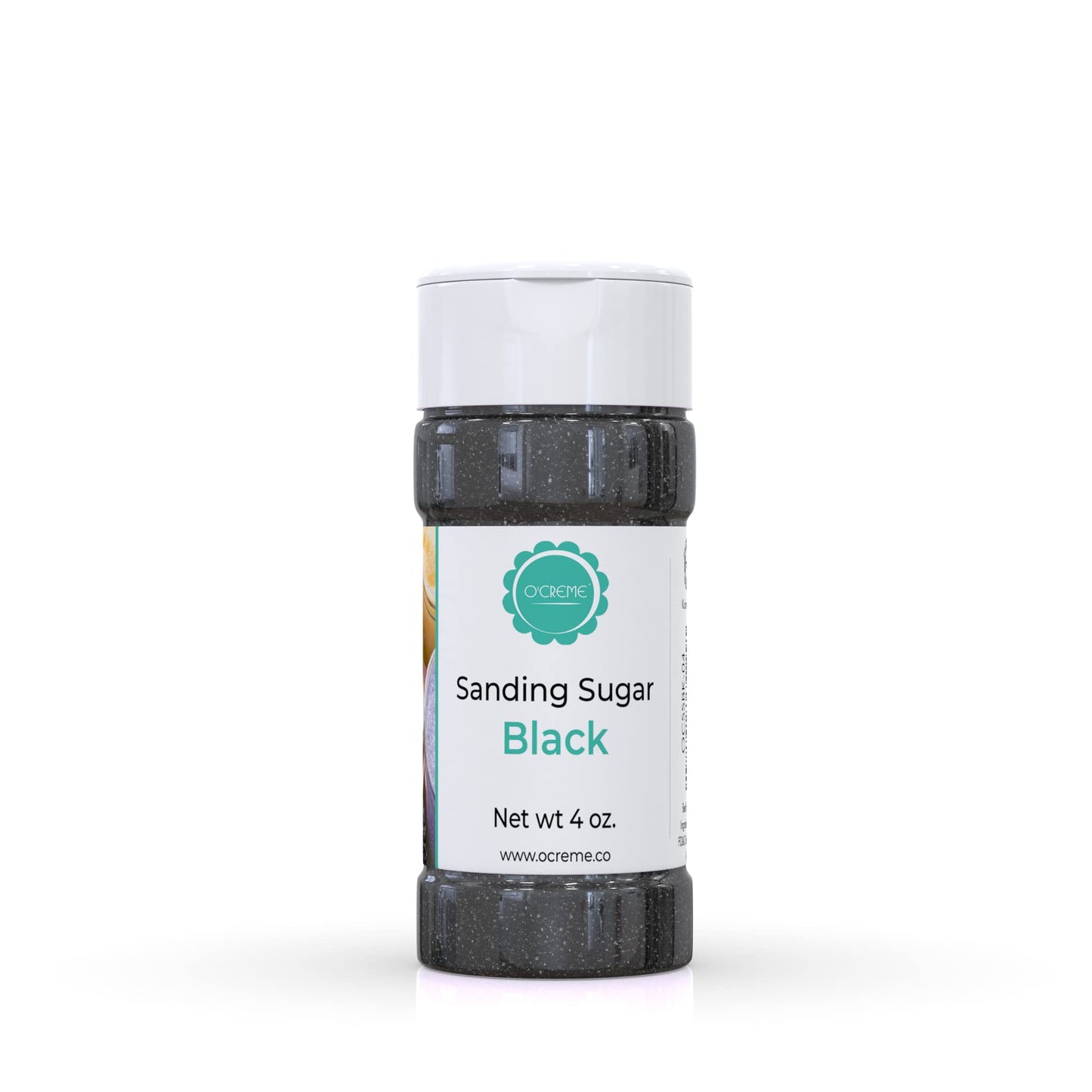 OCreme Sanding Sugar for Cookie Decorating - Eye-Catching Black Sugar Crystals for Unique Cake Toppings - Extra Sugar for Cake T
