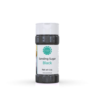 OCreme Sanding Sugar for Cookie Decorating - Eye-Catching Black Sugar Crystals for Unique Cake Toppings - Extra Sugar for Cake T
