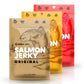 Kaimana Jerky Wild Caught Salmon Jerky - Organic Dried Fish Strips, Low-Calorie Seafood Snack - 2 Ounce (Pack of 3)