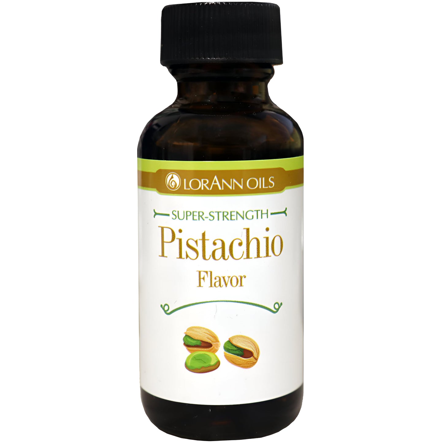 LorAnn Oils Super Strength Flavoring, Pistachio, 1 Fl Oz, Bold Natural Flavors, 4X Stronger Than Extracts, Model 0630-0500