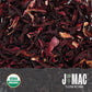 J Mac Botanicals, Certified Organic Hibiscus Flower (1 Pound), Hibiscus Tea, Cut & Sifted Hibiscus Flowers, Flor De Jamaica
