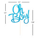 Glitter Blue Oh Boy Cake Topper, Baby Shower Cake Topper For It'A A Boy Baby Boy Baby Shower Cake Party Decoration Supplies