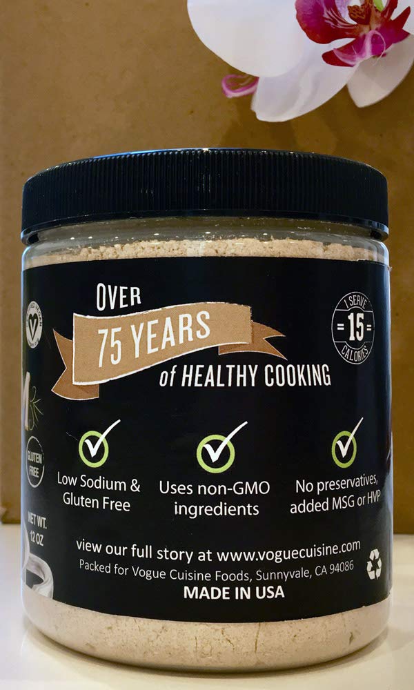 Vogue Cuisine Mushroom Soup & Seasoning Base - Low Sodium & Gluten Free (12 oz)