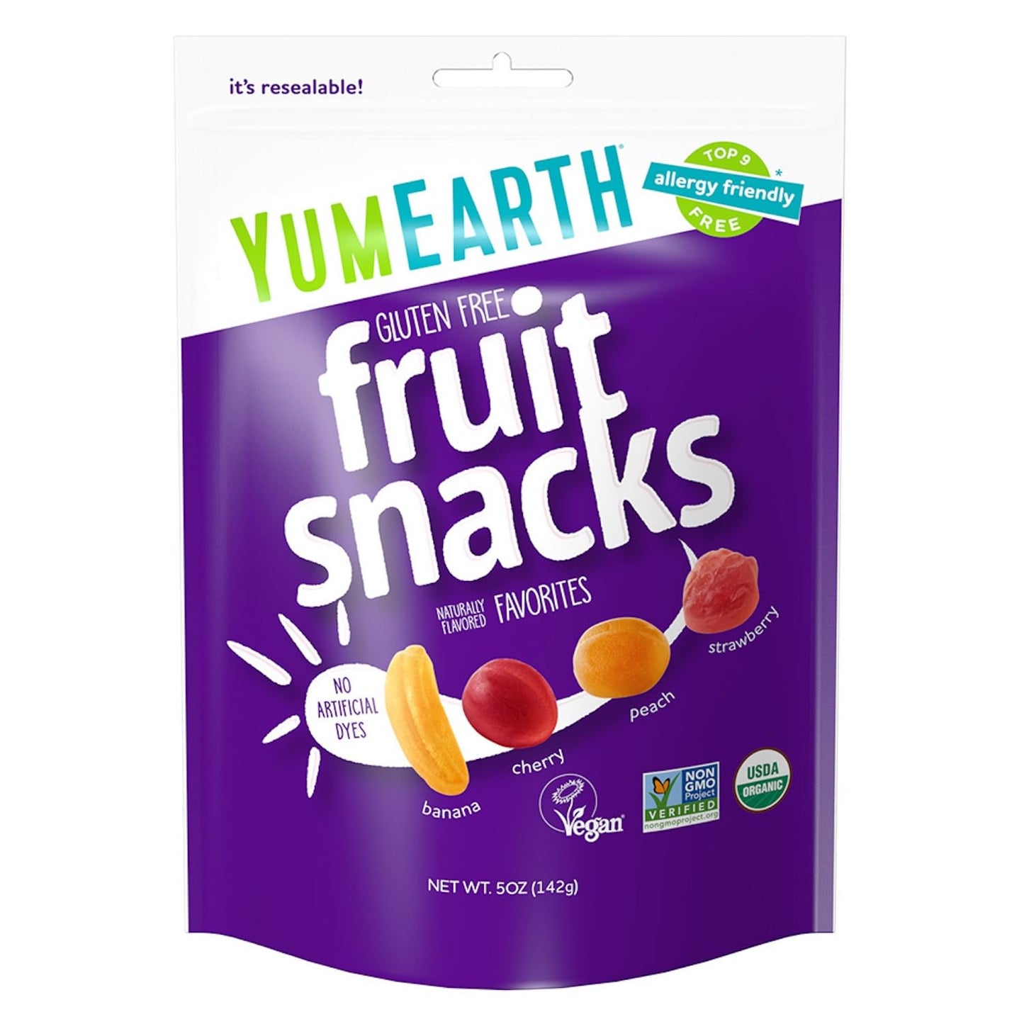 Yumearth Organics - Organic Fruit Snack - 4 Flavors - Case Of 6 - 5 Oz.