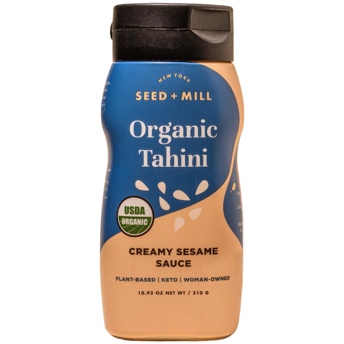 Seed + Mill - Organic Tahini Sauce - Vegan, Kosher, Non-Gmo, Keto, Paleo, Whole30, Gluten Free - Silky Smooth Texture - Great In