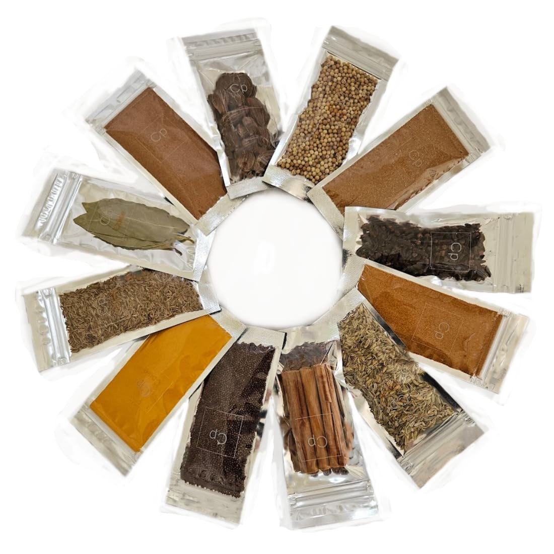 Spice & Seasoning Set - Ground Whole Indian Spices: Bay Leaves | Brown Mustard |Cayenne | Cinnamon | Cloves | Coriander | Cumin