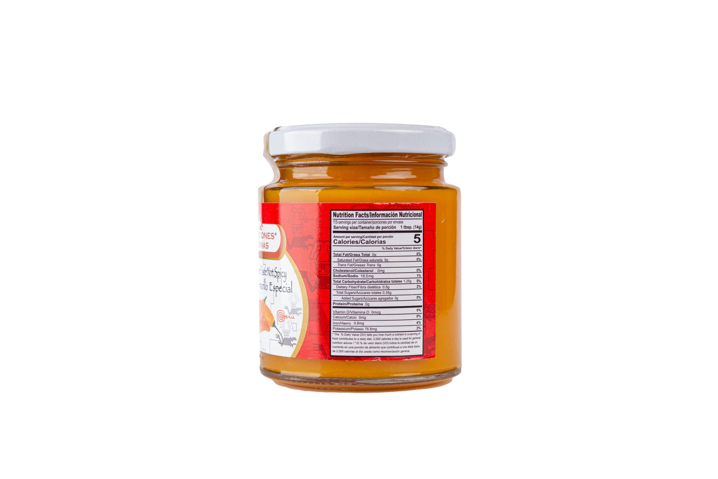Tradiciones Andinas Non-Spicy Yellow Pepper Paste 7.5 Oz - Aji Amarillo Sin Picante, Chili Pasta, Pepper Products For Peruvian F