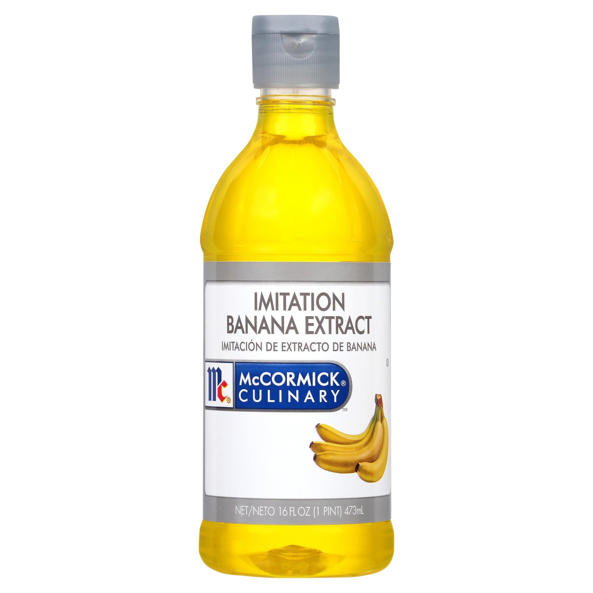 McCormick Culinary Imitation Banana Extract, 16 Fl Oz Bottle, Perfect for Baking and Beverages