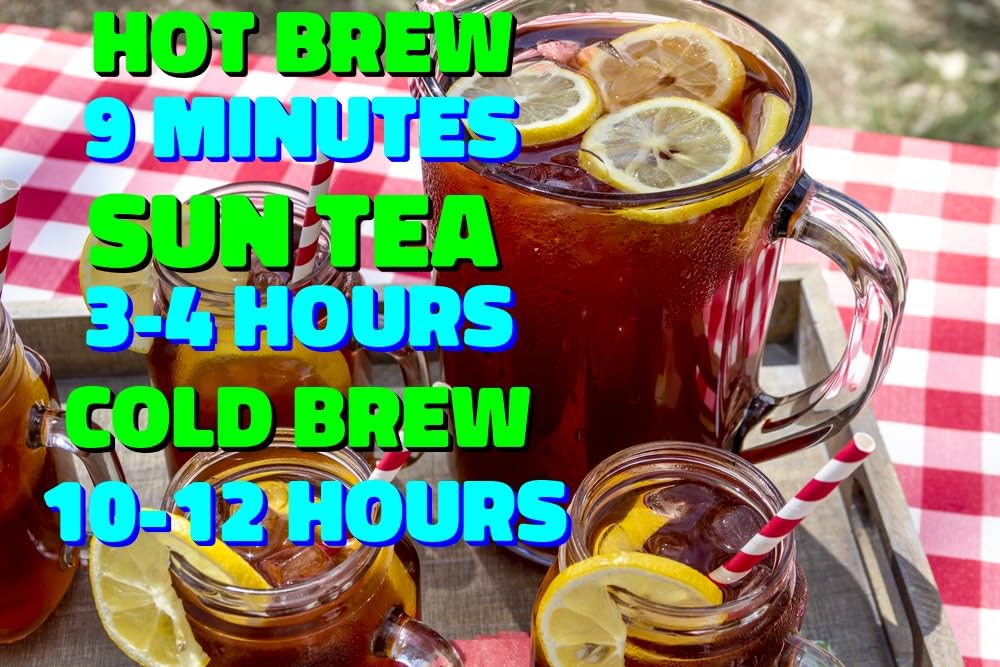 Iced Tea Bags One Gallon Size Caffeinated Quick Brew 2 Packs (Makes 10 Gallons Each) True Southern Ice Tea By Southern Sweet Tea