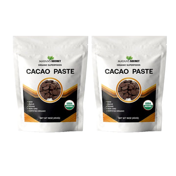 Mayan'S Secret - Organic Raw Cacao Paste Wafers - Usda Certified, Non-Gmo, Vegan & Gluten-Free - Easy-Melt Wafers For Chocolate