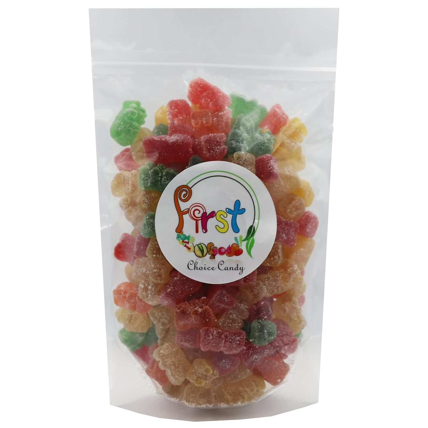 FirstChoiceCandy Sour Wacky Gummy Fun Bears, Assorted Flavors, 2.2 Pound Pack