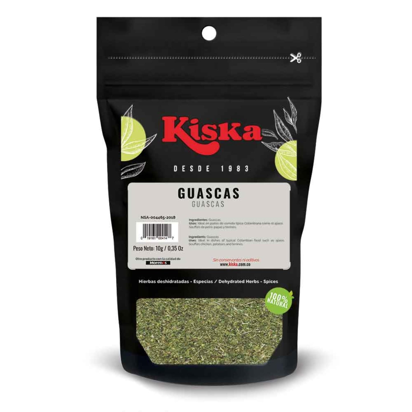 Kiska Guascas -Dehydrated Herbs 10G 3-Pack