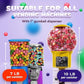 Gumballs Bulk Assorted Fruit, 17lbs Large. Gumballs for Gumball Machine - Less Than 1Inch With 24 Mm Gumball Machine Refill-Chew