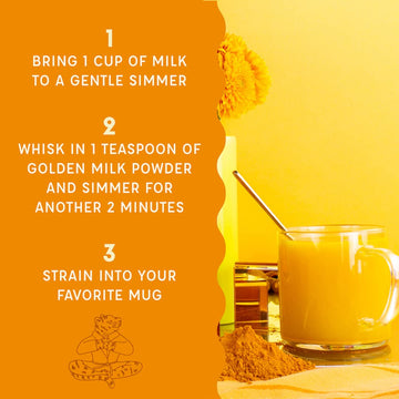 Spicewalla Golden Milk Powder - Cinnamon, Ginger, Turmeric Drink Tea or Latte Mix