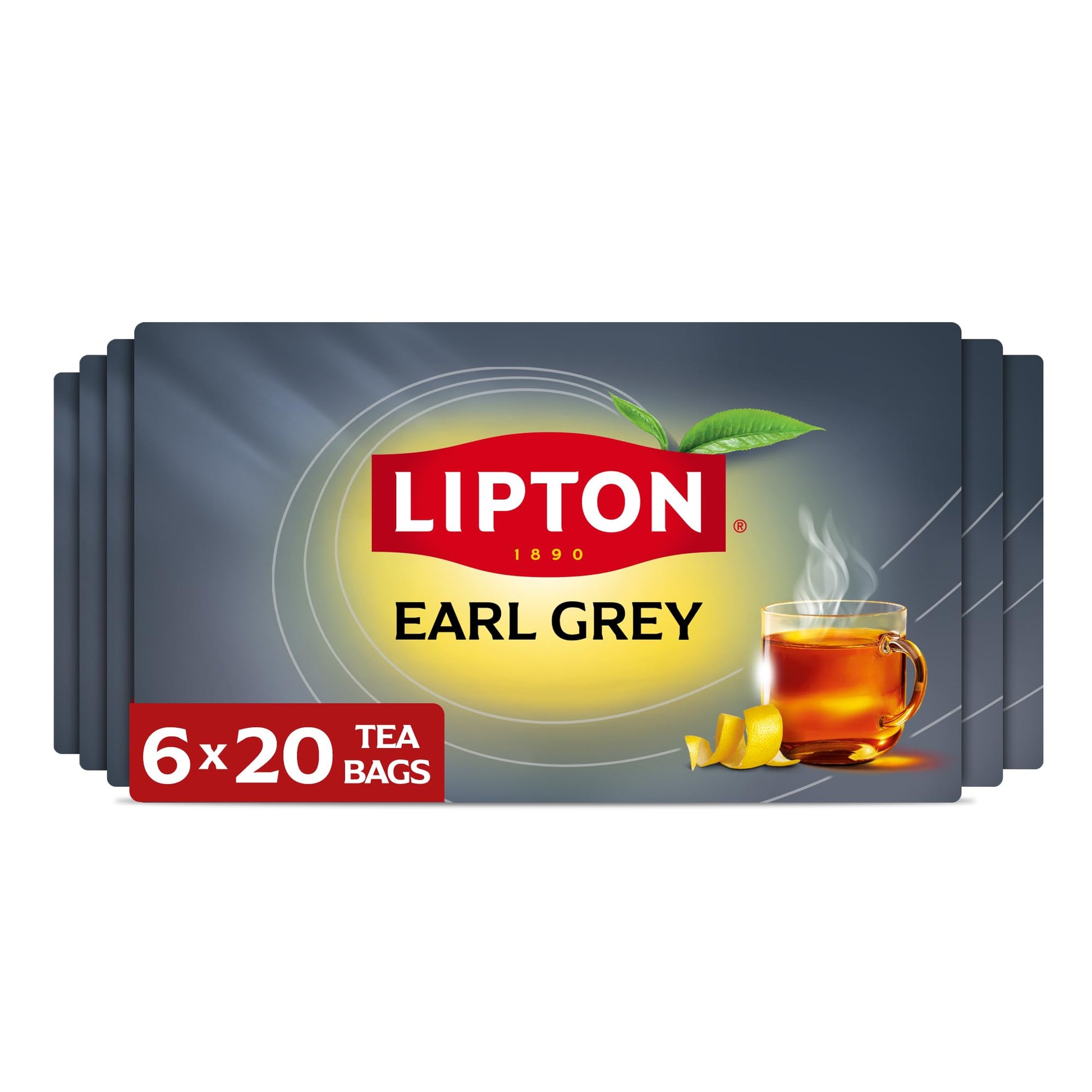 Lipton Earl Grey Tea Bags  Flavored Teabags  120 Total Bags (20ct - Pack of 6)