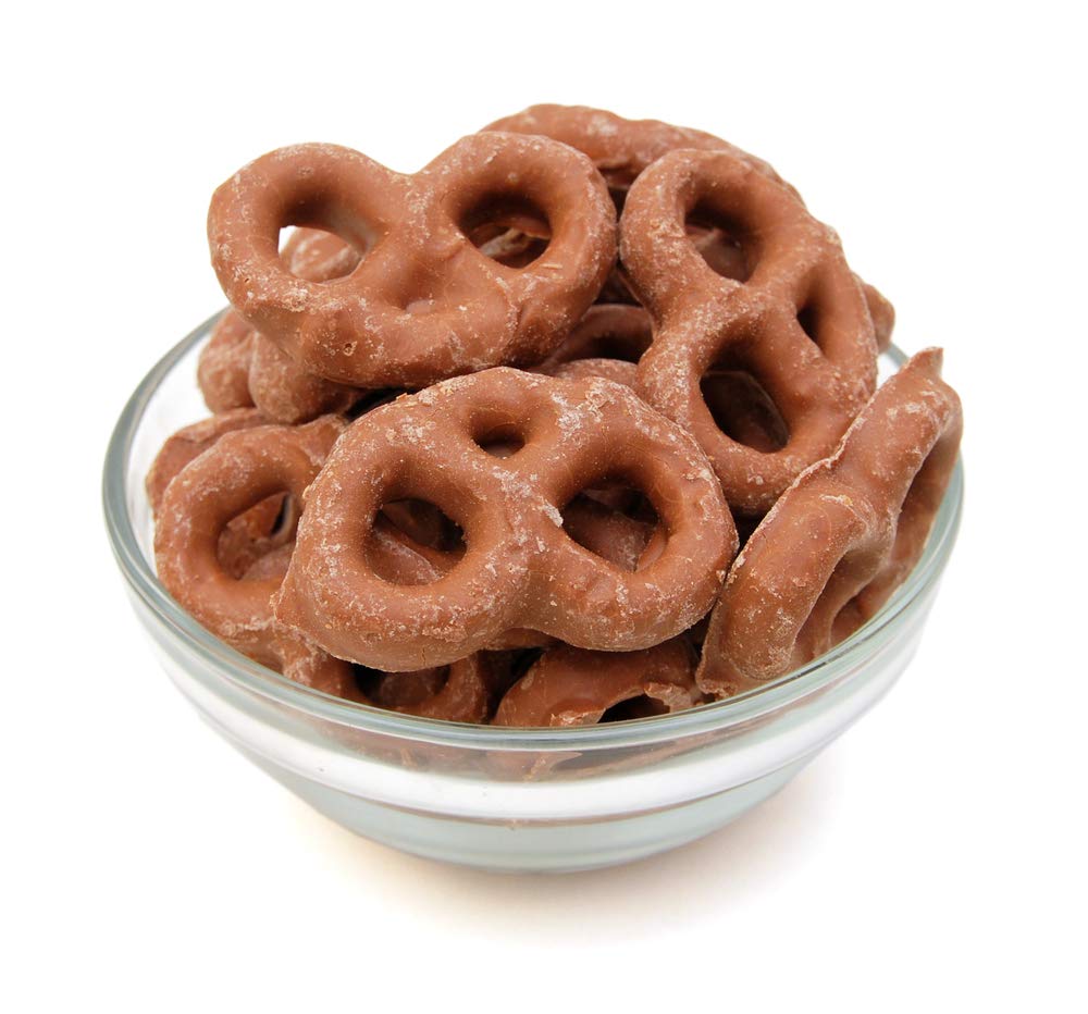 CRAZYOUTLET Milk Chocolate Covered Pretzels - 5 lb Bulk Pack, 80 Ounce, Perfect Snack for Parties and Treats