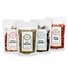 Authentic dried whole Mexican Guajillo, Oregano, Ancho, Chiltepin peppers - Variety Pack 26 Oz