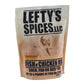 Leftys Spices Fish N Chicken Mix for Oven, Pan or Deep Fry 16oz Bag (Pack of 3) Chose Flavor Below (Spicy)