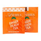 Ashbys Tea Ginger Peach Tea Bags - 25 Count Box by Coffee Masters, Flavored Herbal Tea for Refreshing Daily Enjoyment