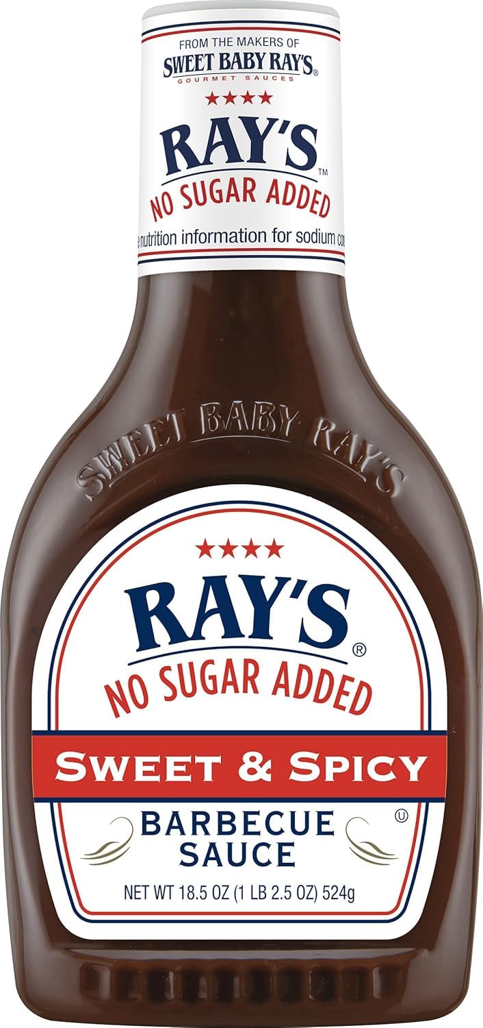 Sweet Baby Ray's No Sugar Added, Sweet & Spicy, 18.5 Fl Oz (Pack of 1)