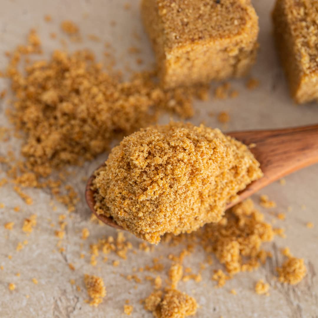 Danodia Foods 2 lbs Organic Jaggery Powder Specially Formulated | For Tea, Milk and Coffee | Brown Sugar Substitute, Non-GMO, Ve