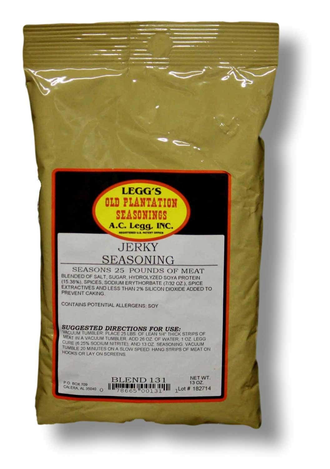 A.C. Legg Traditional Jerky Seasoning, 13 Ounce - With Cure