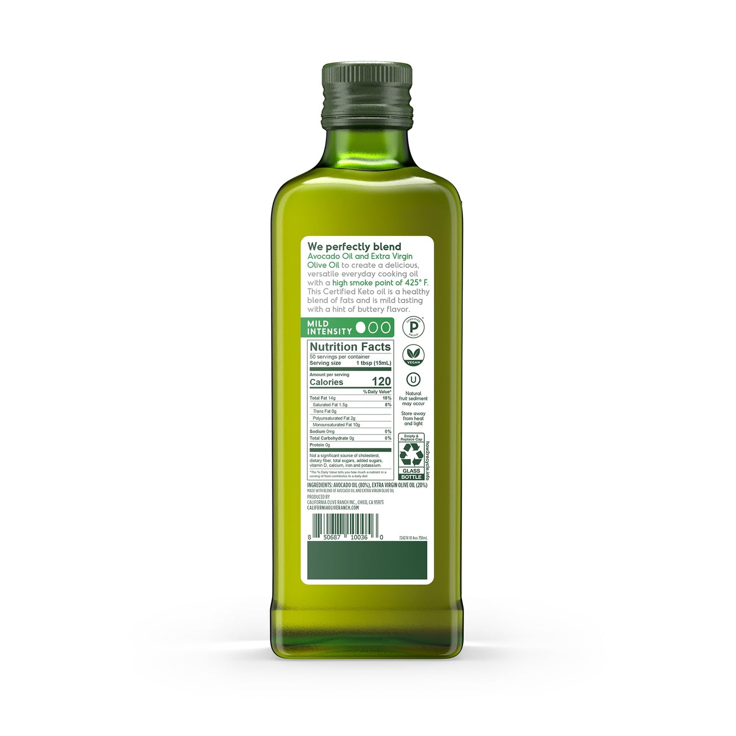 California Olive Ranch, Avocado Oil Blend, 750Ml (Pack Of 6)