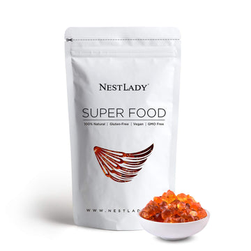 Nestlady Natural Wild Peach Gum Edible Peach Blossom Tears Tao Jiao Peach Resin滋补抗皱 桃胶 Food Additives Free 250G / 8.82Oz…