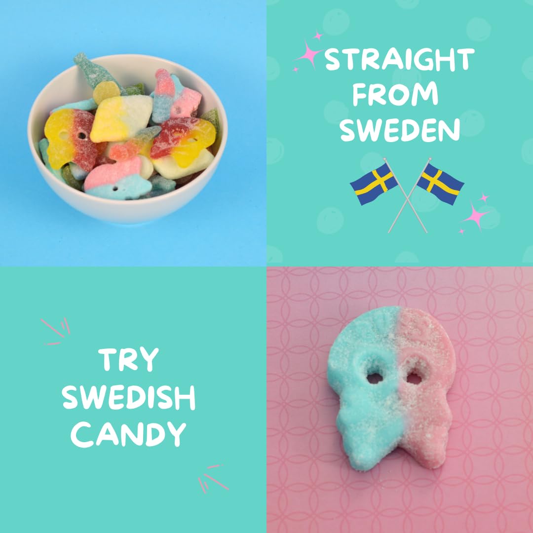 Sour Swedish Candy, Includes Bubs, 1 Lb, Original Sweets Straight From Sweden, Sour Candy Mix