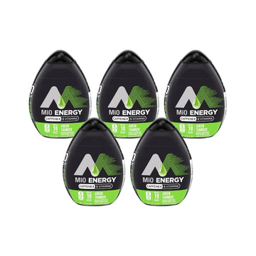 Mio Energy Liquid Water Enhancer, Green Thunder, 1.62 Fl Oz, Pack of 5, Purple