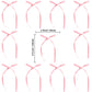 Gyufise 30Pcs Bowknot Cake Toppers Bow Cake Decorations Picks Baby Shower Cake Decorations For Birthday Wedding Party Wedding An