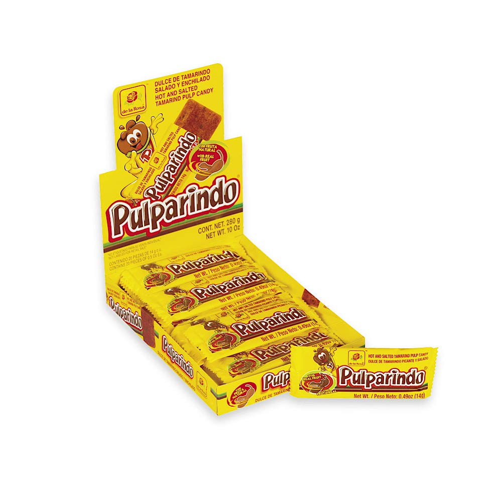 De La Rosa Pulparindo 20 Pack, Tamarind Candy (Original)
