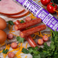 Wicked Cutz Ham Egg and Cheese Stick  12g Protein Per Gluten Free Breakfast Stick  USA Made High Protein Carnivore Snacks  Breakfast Meat Sticks (12 Sticks)