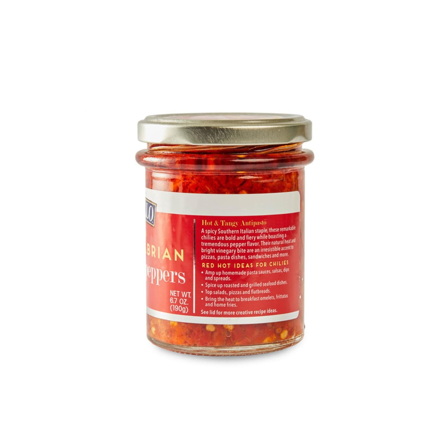 DeLallo Crushed Calabrian Chili Pepper Paste, Made in Italy, Spicy Hot Flavor, Packed in Extra Virgin Olive Oil, Non-GMO, Vegan,