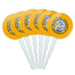GRAPHICS & MORE Cupcake Picks Set of 6, Acrylic Decoration, Marian University Design