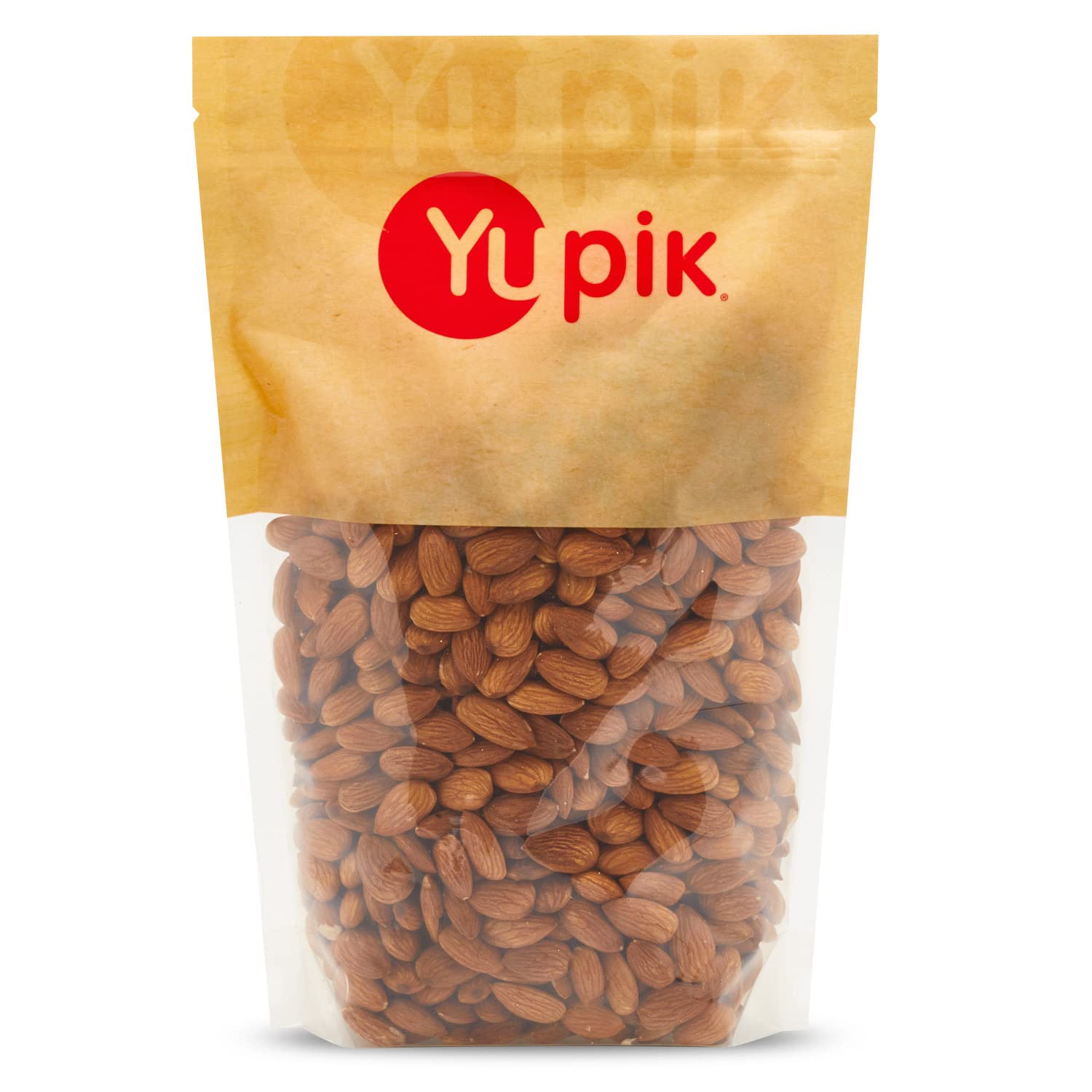 Yupik Raw Almonds, Gluten-Free, Salt-Free, 2.2 lb (Pack of 6), Brown