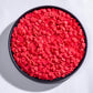 NIPEOR Jumbo Heart-Shaped Sprinkles for Cake Decorating, 100g Edible Valentine’s Day Candy, Red Heart