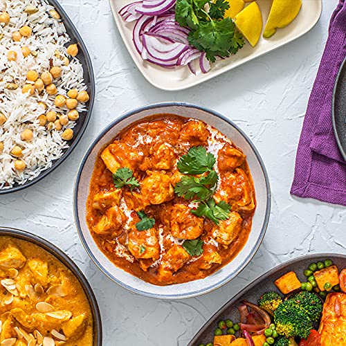 Patak'S Butter Chicken Curry Sauce 3-Step Kit, Pre-Measured Ingredients, Fragrant Whole Spices, Butter Chicken Curry Spice Paste, Base Sauce, No Artificial Flavors, Vegetarian, 11 Oz (Pack Of 6)