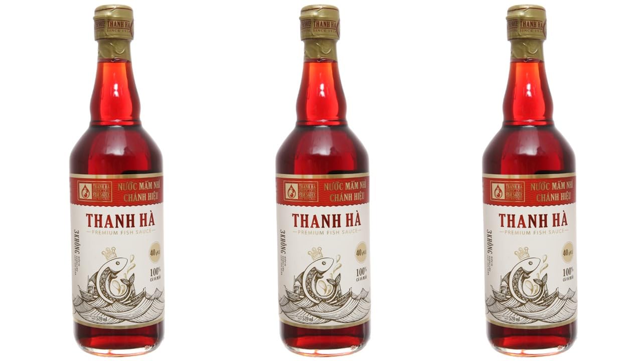 Fish and Soy Sauce (510ML - THANH HA FISH SAUCE 40N, 3 PACKS)
