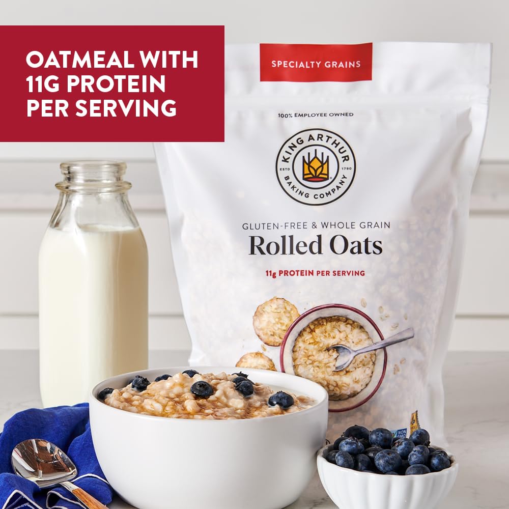 King Arthur Baking Company Gluten-Free & Whole Grain Rolled Oats 2Lbs.